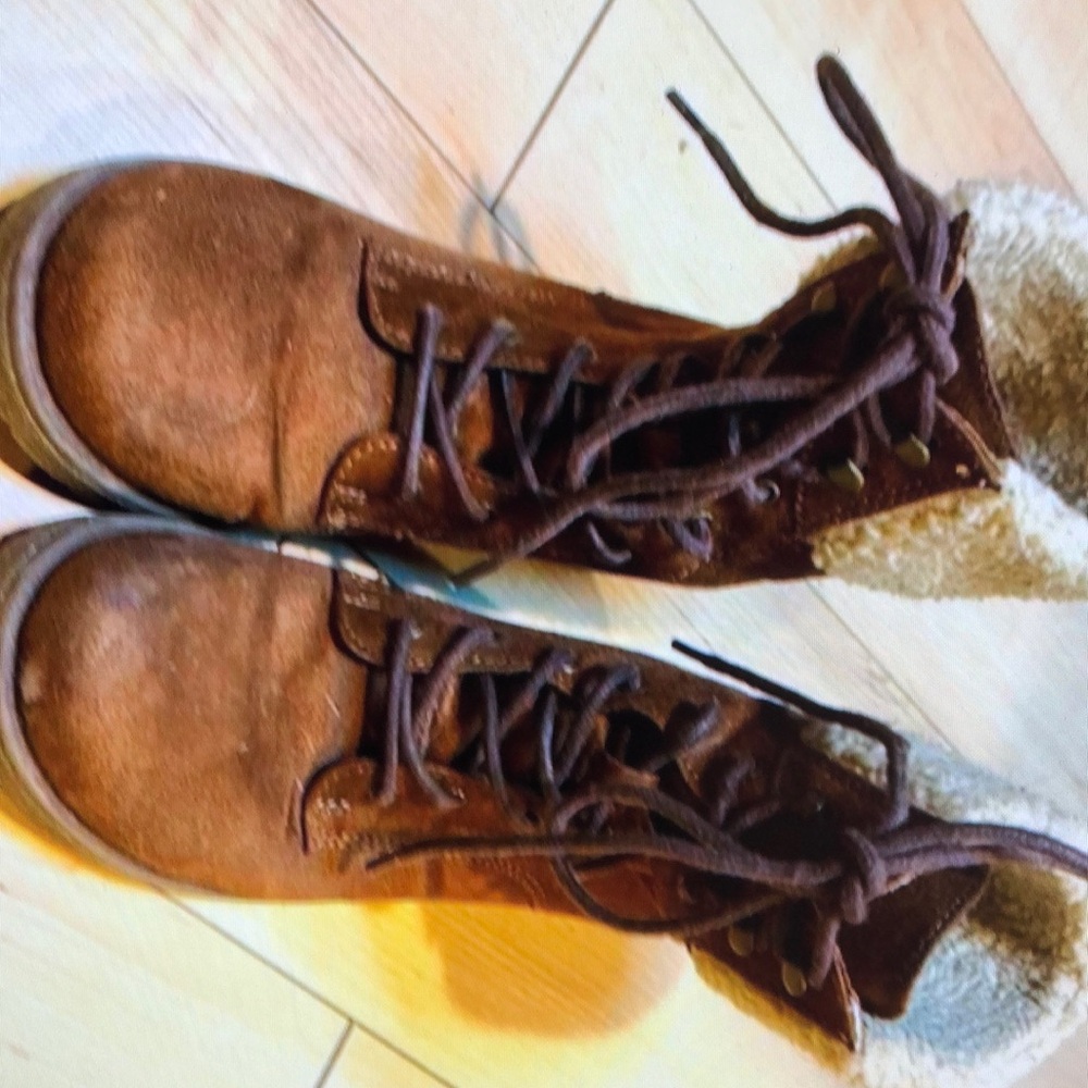 Mossimo faux suede lace up boots